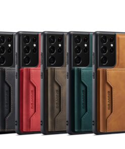 2 IN 1 Detachable Leather Wallet Case With Holder Function Protect Cover For Samsung Galaxy S21 Ultra