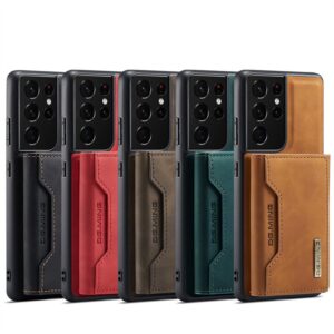 2 IN 1 Detachable Leather Wallet Case With Holder Function Protect Cover For Samsung Galaxy S21 Ultra