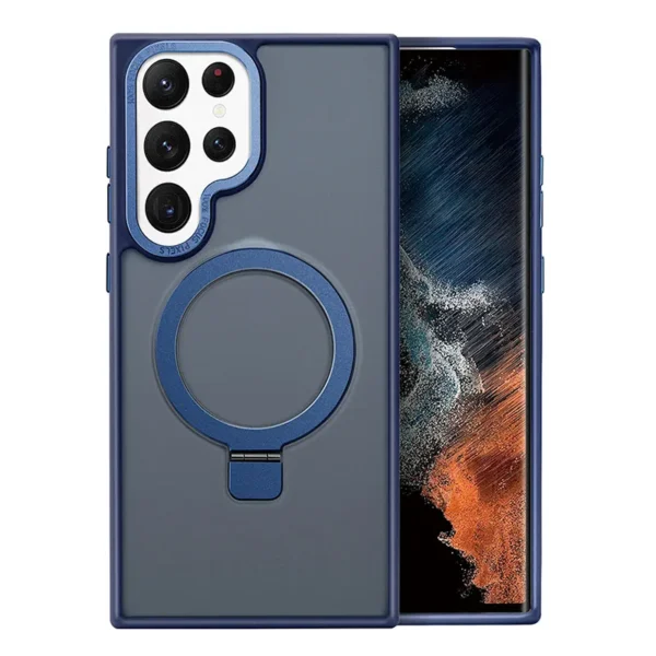 Luxury Premium Magnetic Matte Ring Holder Bracket Stand Case Cover For Samsung Galaxy S23 Ultra - Image 9
