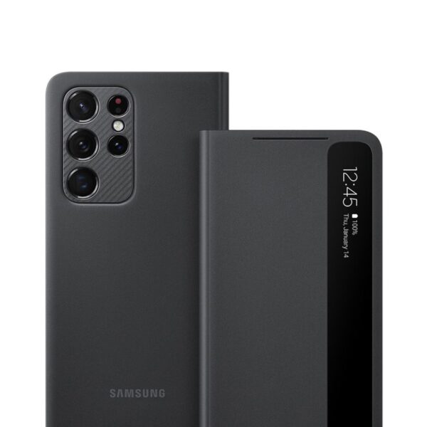 Official Samsung Clear View Smart Flip with a Sensor case Cover for Samsung S21 Ultra - Image 9