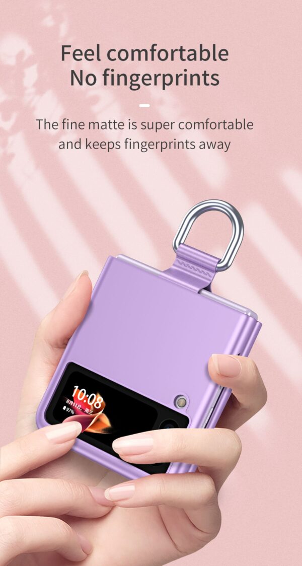 Luxury Premium Finger Ring Case Cover For Samsung Galaxy Flip 3 5G and Z Flip 4 5G - Image 20