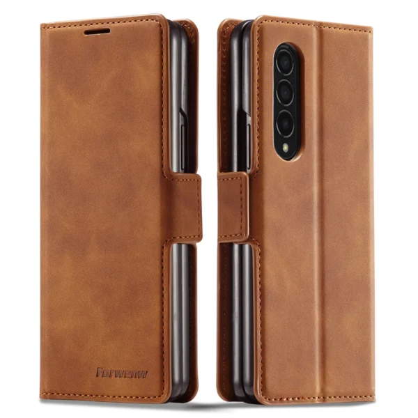 Luxury Premium PU Leather Card Slot Phone Case for Samsung Z Fold 3 5G/Fold 4 5G - Image 6