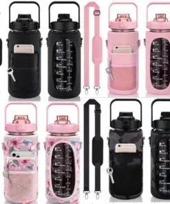 2 Liter Water Bottle with Strap Thermos Pouch Water Cup Cover Storage Bag Carrier Sleeve Bag