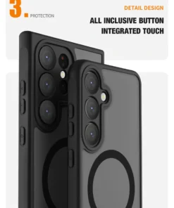 Alternative view of Luxury Premium Magsafe Matte Shockproof Bumper Hard Back Cover For Samsung Galaxy S23/S23 Plus