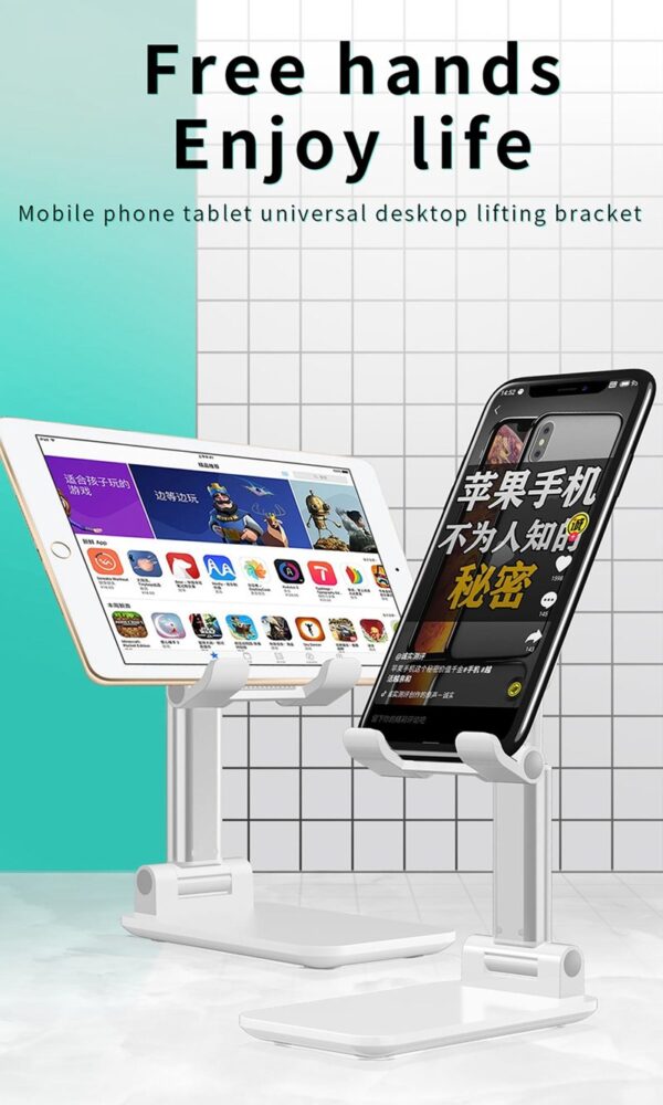 Luxury Premium Portable Desktop Folding Lifting Bracket Mobile Phone Stand Table - Image 8