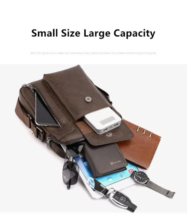JEEP BULUO Casual High Quality Shoulder Bag Vintage Crossbody Bag - Image 6