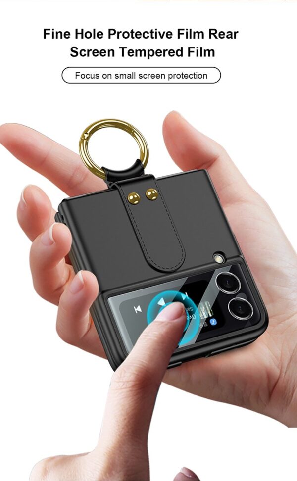 Luxury Premium Finger Ring Case Cover For Samsung Galaxy Flip 3 5G and Z Flip 4 5G - Image 14
