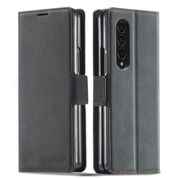 Luxury Premium PU Leather Card Slot Phone Case for Samsung Z Fold 3 5G/Fold 4 5G - Image 5