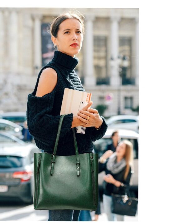 Vintage PU Leather Women's Handbag Messenger Shoulder - Image 29