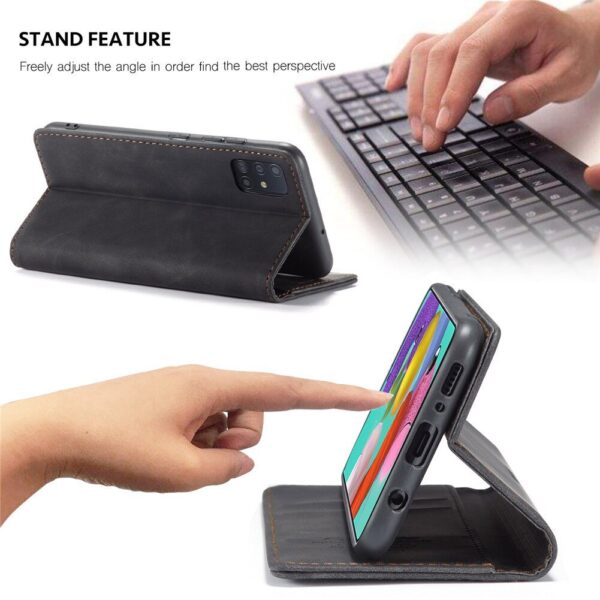 Luxury Premium Caseme Leather Wallet Case Cover and 3D GlassProtector For Samsung Galaxy A51/A71 - Image 21