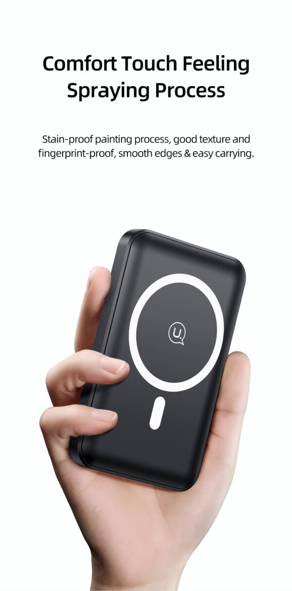 USAMS 10000mah 22.5W Fast Magnetic Wireless Portable Powerbank - Image 9