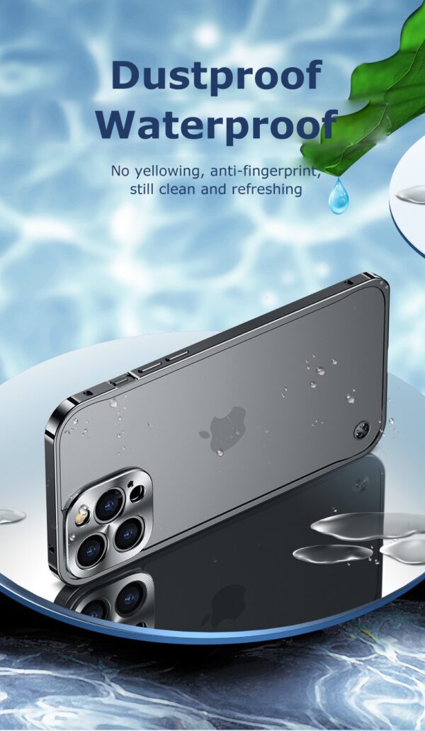 Luxury Premium Magsafe Magnetic Aluminum Metal Case Cover and 3D Glass Protector for iPhone 14 Pro Max - Image 14