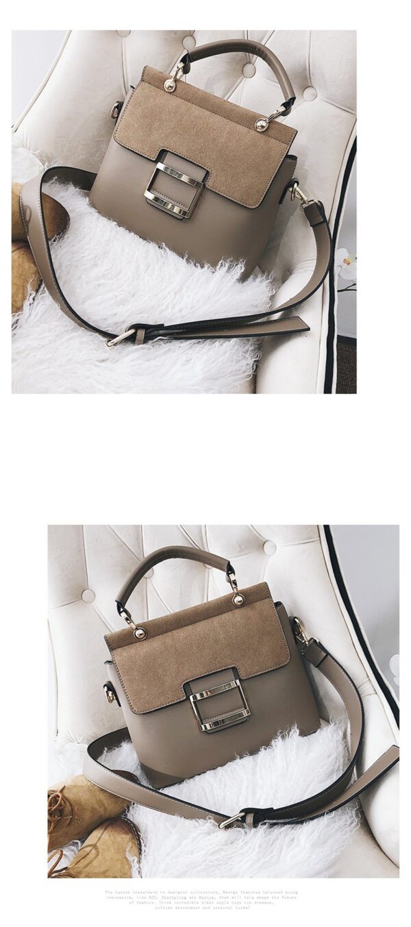 Luxury Premium Vintage Shoulder New Buckle Matte Leather Crossbody Handbags - Image 20