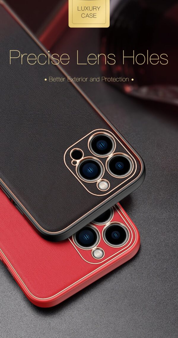 Dux Ducis Yolo Leather Electroplated Case Cover and 3D Glass Protector for iPhone 15 pro/15 Pro Max - Image 20