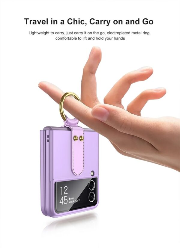 Luxury Premium Finger Ring Case Cover For Samsung Galaxy Flip 3 5G and Z Flip 4 5G - Image 18