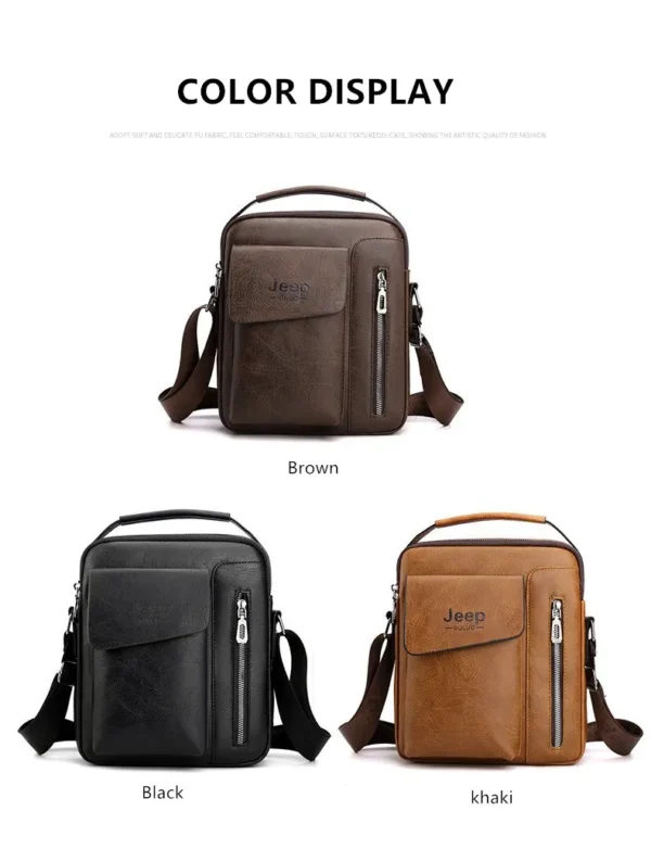 JEEP BULUO Casual High Quality Shoulder Bag Vintage Crossbody Bag - Image 9