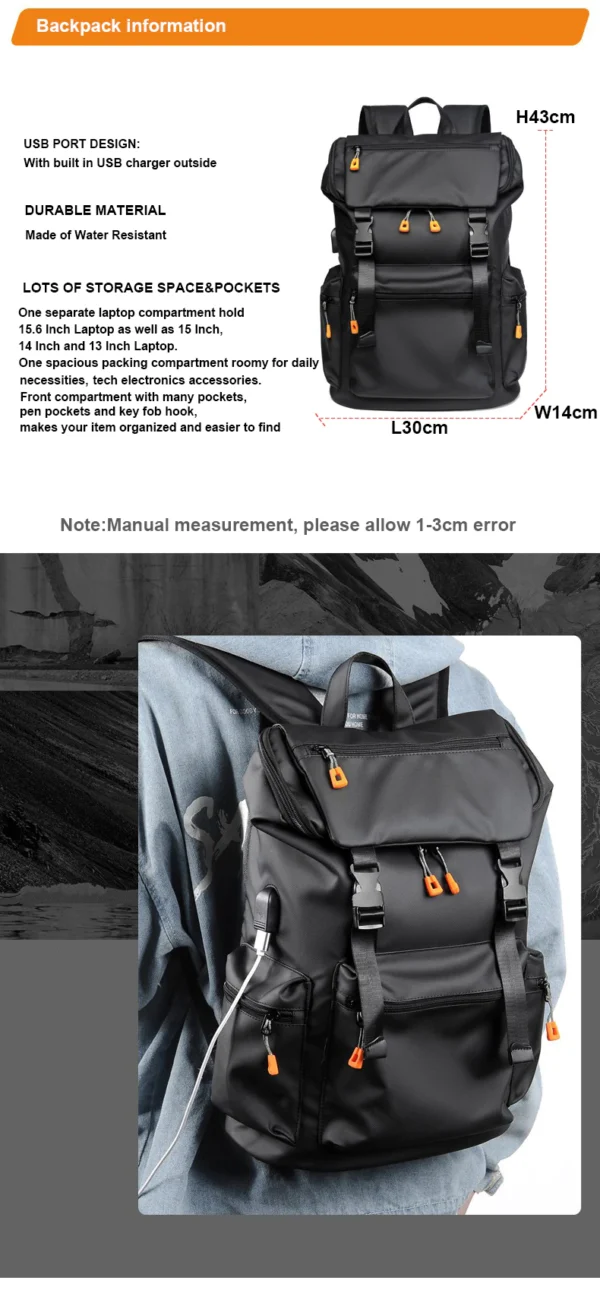 Outdoor Mountain Backpack Large Capacity Camping Mountain Backpack Bag - Image 13