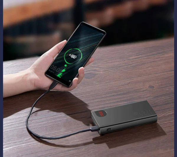 Baseus 22.5W Power Bank 20000mAh Portable Fast Charging Powerbank Type C PD Quick Charge Poverbank - Image 7