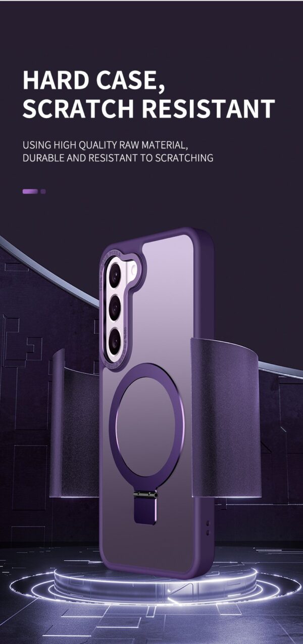 Luxury Premium Magnetic Matte Ring Holder Bracket Stand Case Cover For Samsung Galaxy S23 - Image 8