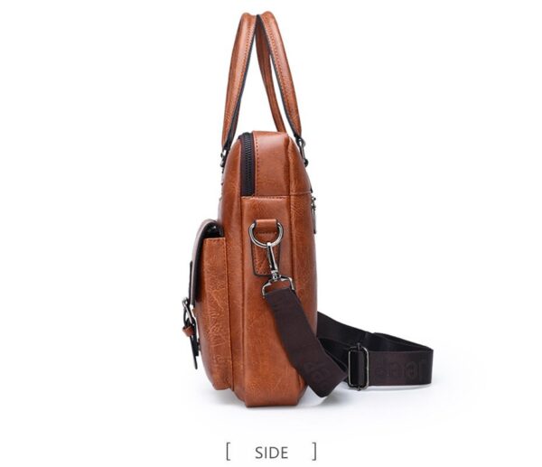 JEEP BULUO Briefcase Bags For Men Business Fashion Office Work Handbag - Image 19
