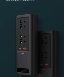 Alternative view of Baseus Power Inverter DC 12V to AC 220V 150W Dual Port Fast Charging Car Power Station