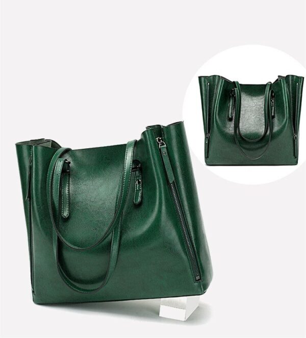 Vintage PU Leather Women's Handbag Messenger Shoulder - Image 16