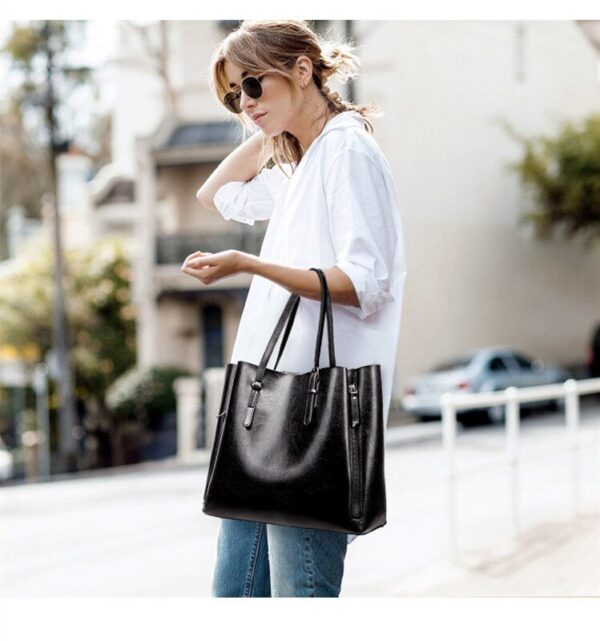 Vintage PU Leather Women's Handbag Messenger Shoulder - Image 21