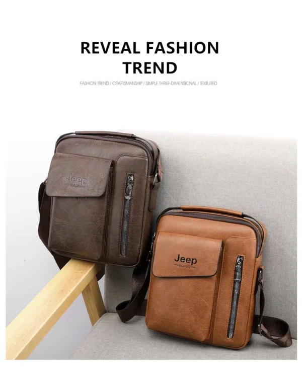 JEEP BULUO Casual High Quality Shoulder Bag Vintage Crossbody Bag - Image 14