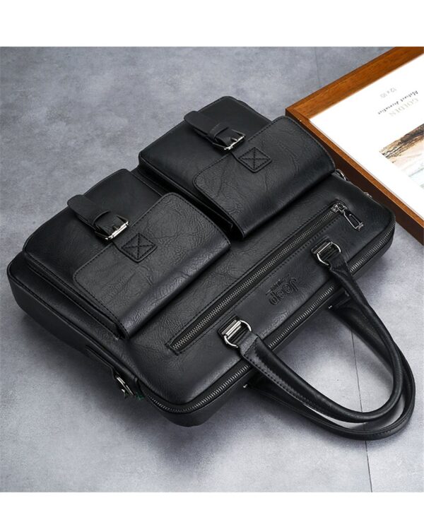JEEP BULUO Briefcase Bags For Men Business Fashion Office Work Handbag - Image 10
