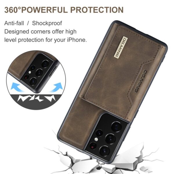 2 IN 1 Detachable Leather Wallet Case With Holder Function Protect Cover For Samsung Galaxy S21 Ultra - Image 11