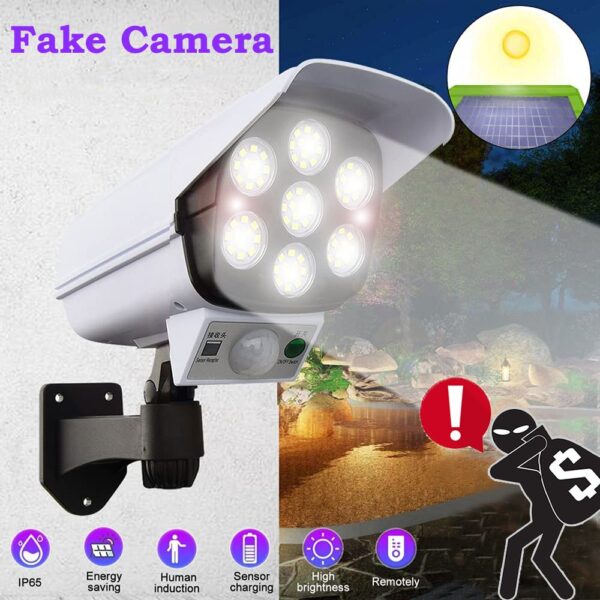 Solar Street Light Monitoring Lamp Fake Camera Body Induction Outdoor Wall Lamp - Image 13