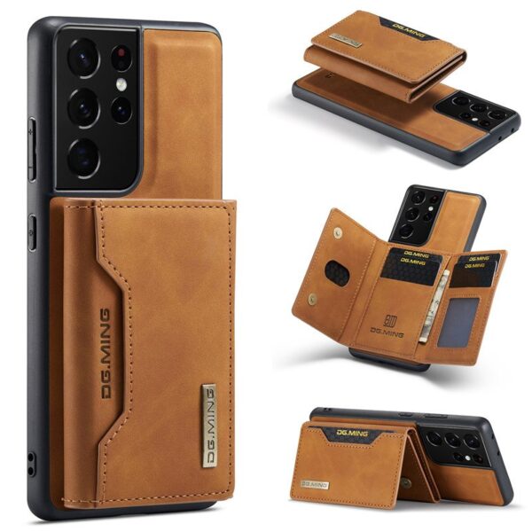 2 IN 1 Detachable Leather Wallet Case With Holder Function Protect Cover For Samsung Galaxy S21 Ultra - Image 12