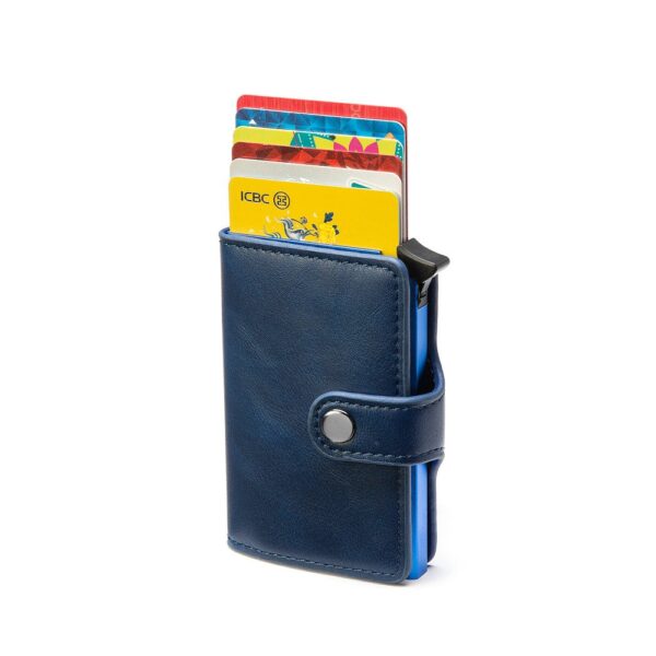 New Rfid Blocking Carbon Fiber Vintage Leather Card Holder Wallet - Image 20