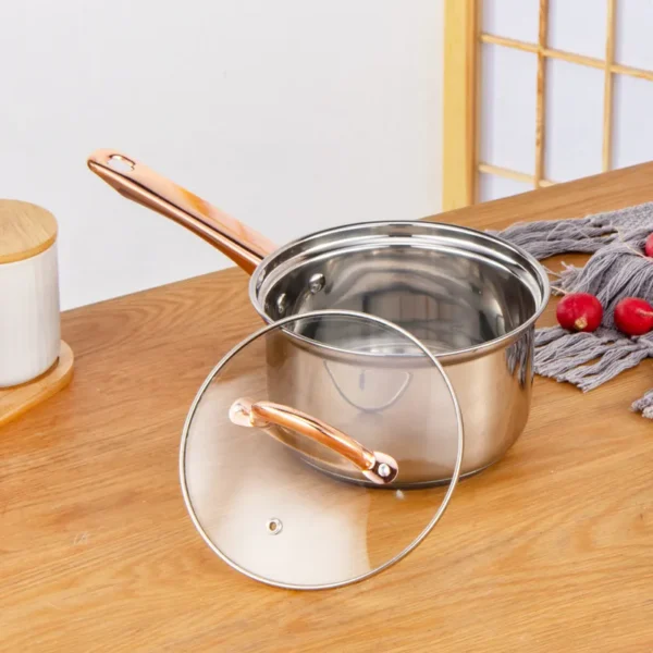 12 PCS Kitchenware Set Stainless Steel  Cooking Pots And Pans Pot Set With Glass Lid - Image 11