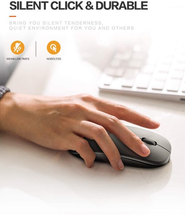 Luxury Premium Wireless Bluetooth Rechargeable Slim Mini Noiseless Cordless Mouse - Image 15