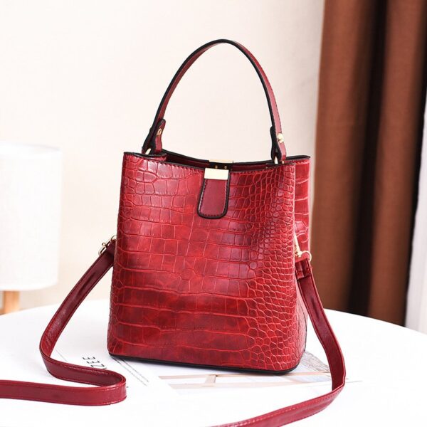 Yogodlns Retro Alligator Crocodile Large Capacity Crossbody Shoulder Messenger Bag - Image 17