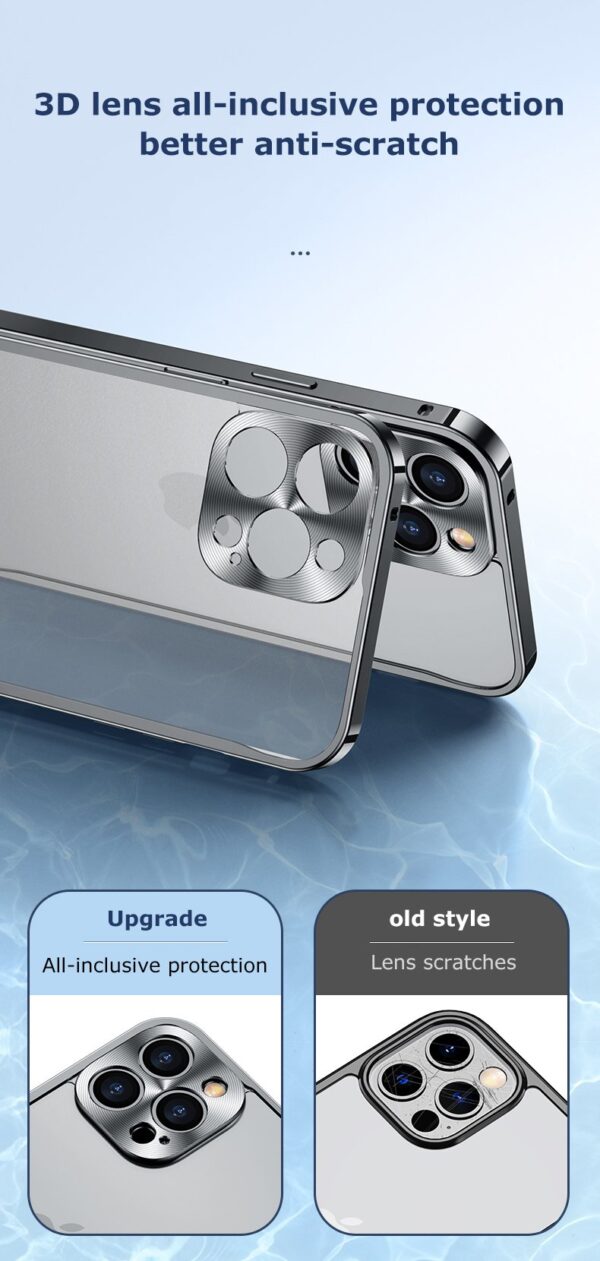 Luxury Premium Magsafe Magnetic Aluminum Metal Case Cover and 3D Glass Protector for iPhone 14 Pro Max - Image 8
