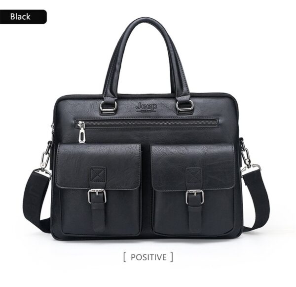 JEEP BULUO Briefcase Bags For Men Business Fashion Office Work Handbag - Image 7