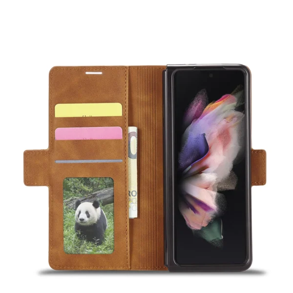 Luxury Premium PU Leather Card Slot Phone Case for Samsung Z Fold 3 5G/Fold 4 5G - Image 7