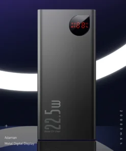 Baseus 22.5W Power Bank 20000mAh Portable Fast Charging Powerbank Type C PD Quick Charge Poverbank