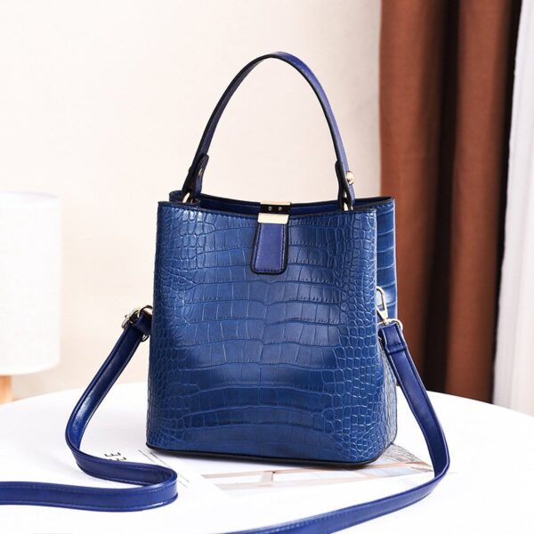 Yogodlns Retro Alligator Crocodile Large Capacity Crossbody Shoulder Messenger Bag - Image 19