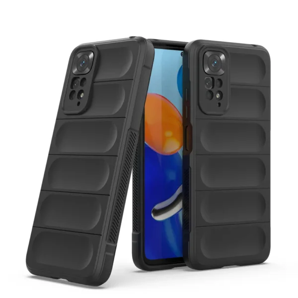 Luxury Liquid Silicone Coque Global Shockproof Case and 3D Glass Protector For Redmi Note 11/Note 11 Pro - Image 22