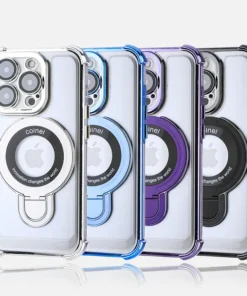 Luxury Premium Magnet Wireless Charging Shockproof Transparent Soft Silicone Case Cover For iPhone 15 Pro/15 Pro Max