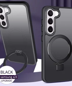 Luxury Premium Magnetic Matte Ring Holder Bracket Stand Case Cover For Samsung Galaxy S23 Plus