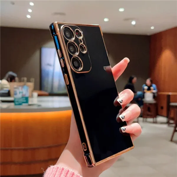 Luxury Premium Eletroplated Case Cover For Samsung Galaxy S22 Ultra - Image 4