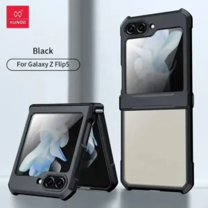 Xundd For Samsung Galaxy Z Flip 5 Case Airbags Hinge Shockproof Transparent Cover