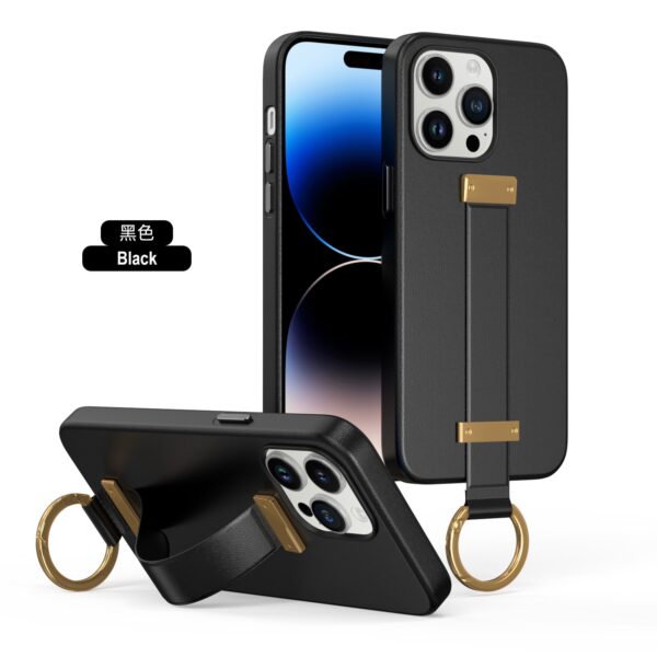 New Ring Design Bracket Wrist Brace Silicone Leather Case Cover for IPhone Series - Image 18