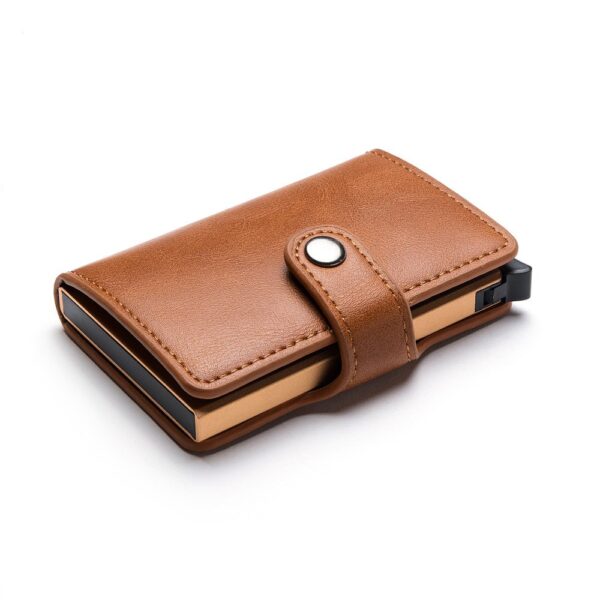 New Rfid Blocking Carbon Fiber Vintage Leather Card Holder Wallet - Image 24