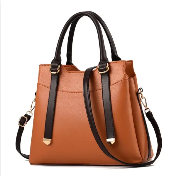 Luxury Premium PU Leather Satchel Shoulder Messenger Tote Purse Crossbody Bag - Image 16