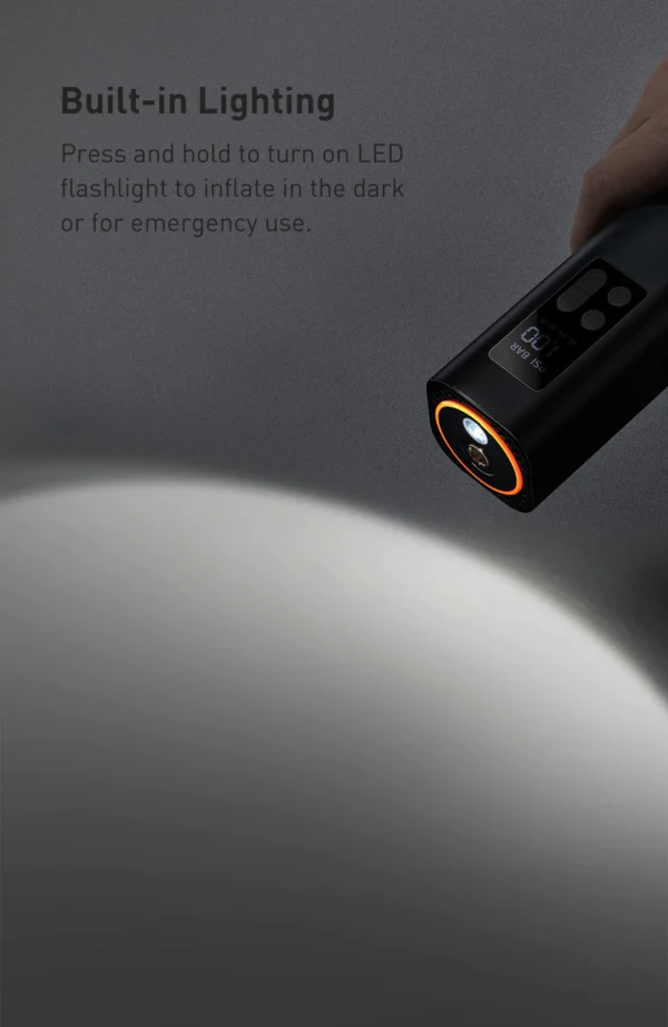 Baseus Mini Car Air Compressor 12V 150PSI Portable Car Tire Inflator Smart Digital Inflatable Pump - Image 5